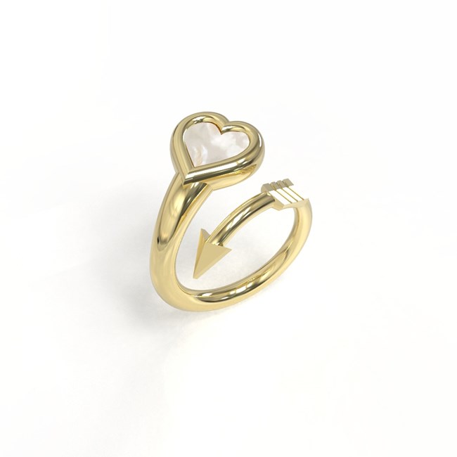 Heart & Arrow Ring-gold MK Fine Jewelry